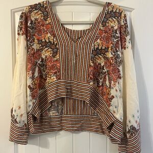 Free People Cropped Blouse